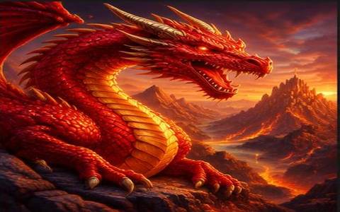 Crimson Dragon — ilustrație de joc