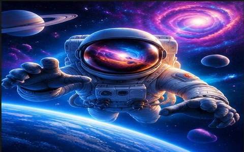 Cosmic Flight — ilustrație de joc
