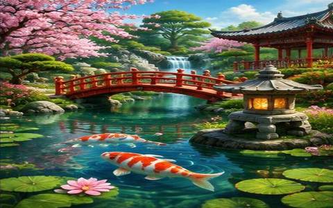 Koi Fortune — ilustrație de joc